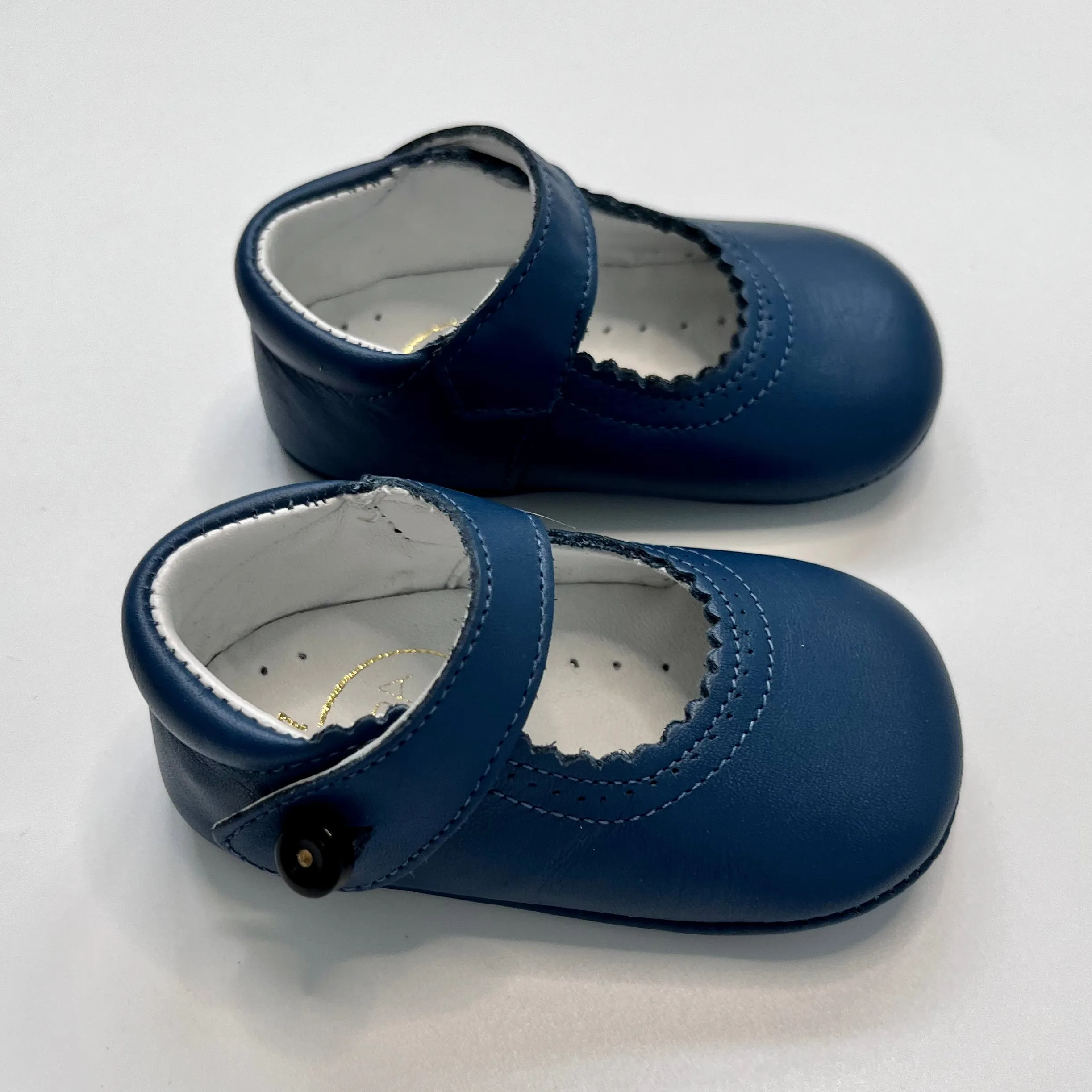 Pepa & Co Navy Blue Pram Shoes: Size 17 (Brand New)