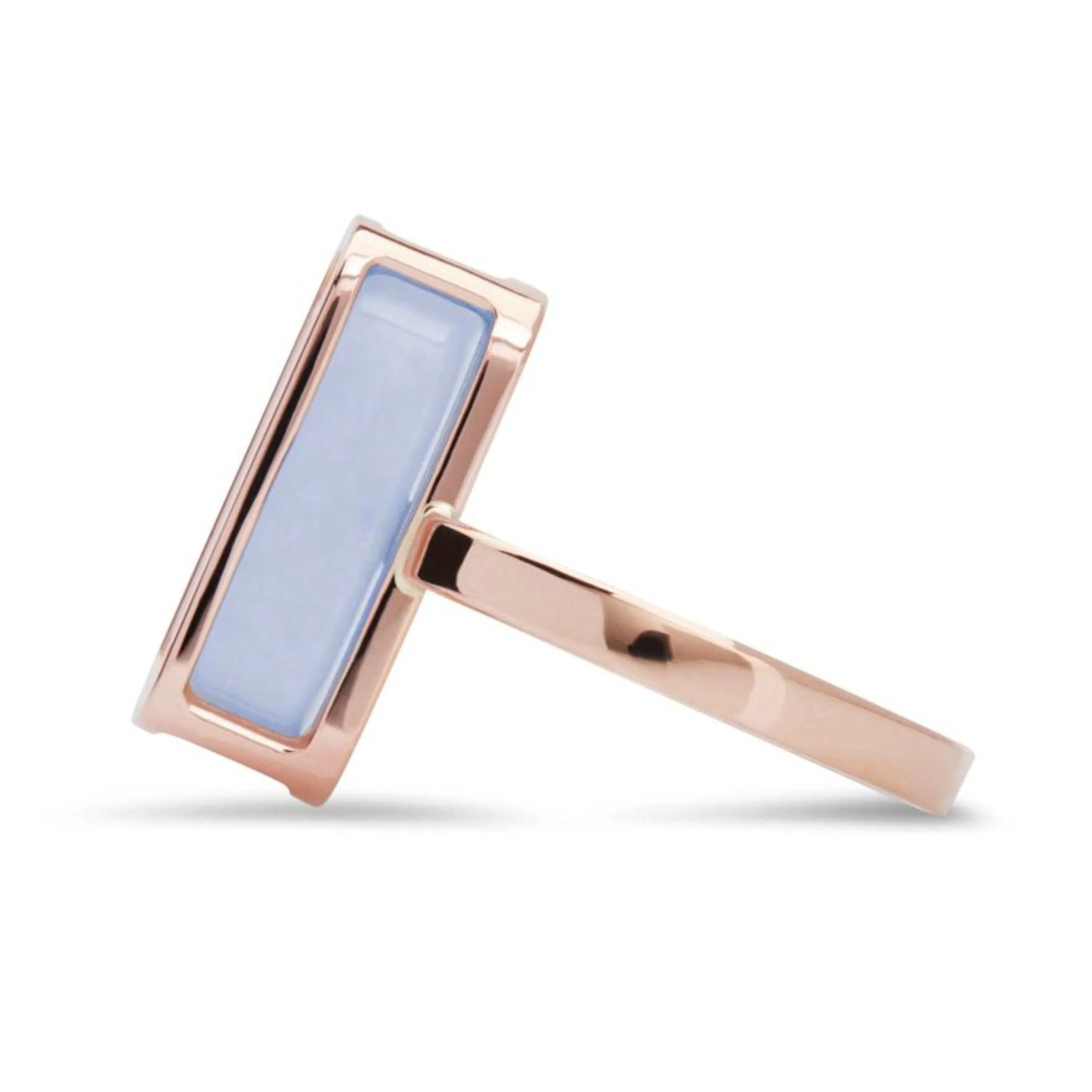 Pfefferminz ring grape rose gold with malawi chalcedony