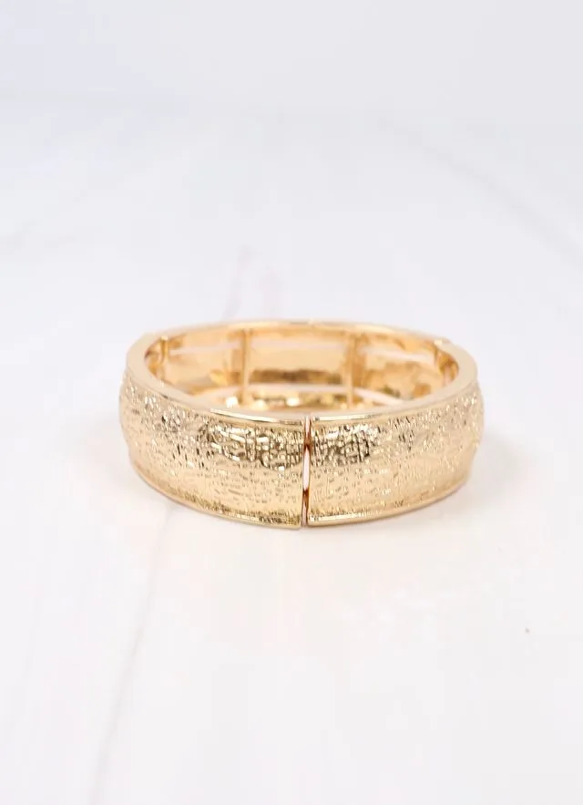 Proctor Textured Stretch Bracelet GOLD