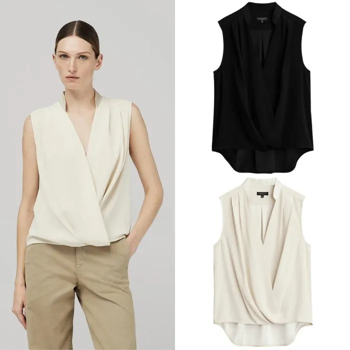 rag & bone  |Casual Style Plain Short Sleeves Office Style Formal Style