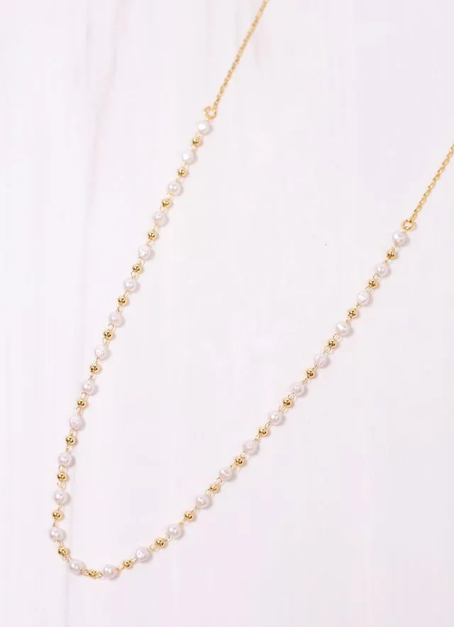 Rubenstein Pearl Necklace GOLD