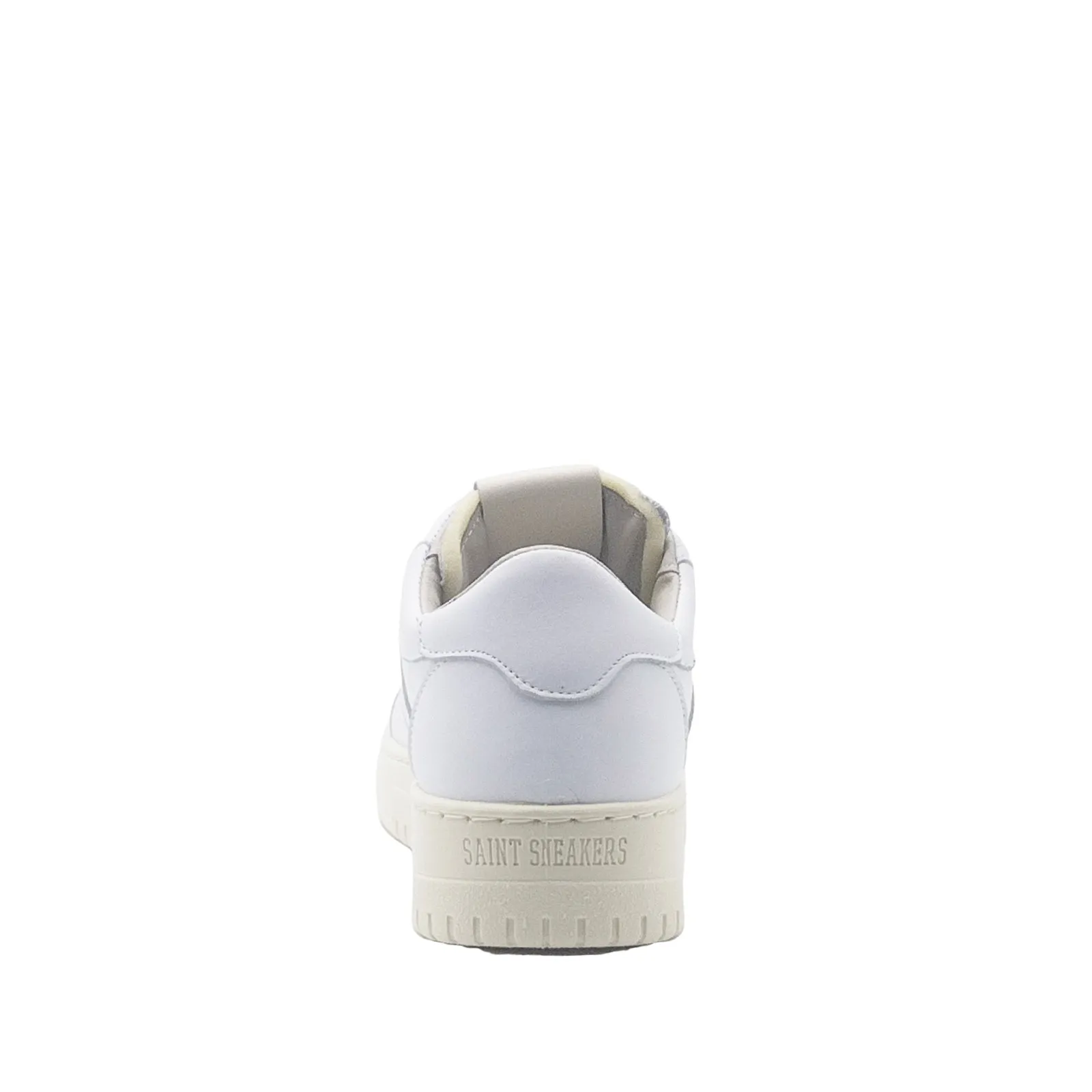 Sneakers basket in pelle bianca