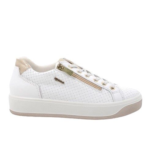 SNEAKERS IGI&CO DONNA PELLE/TESSUTO BIANCO 5658100