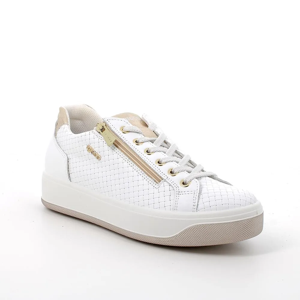 SNEAKERS IGI&CO DONNA PELLE/TESSUTO BIANCO 5658100