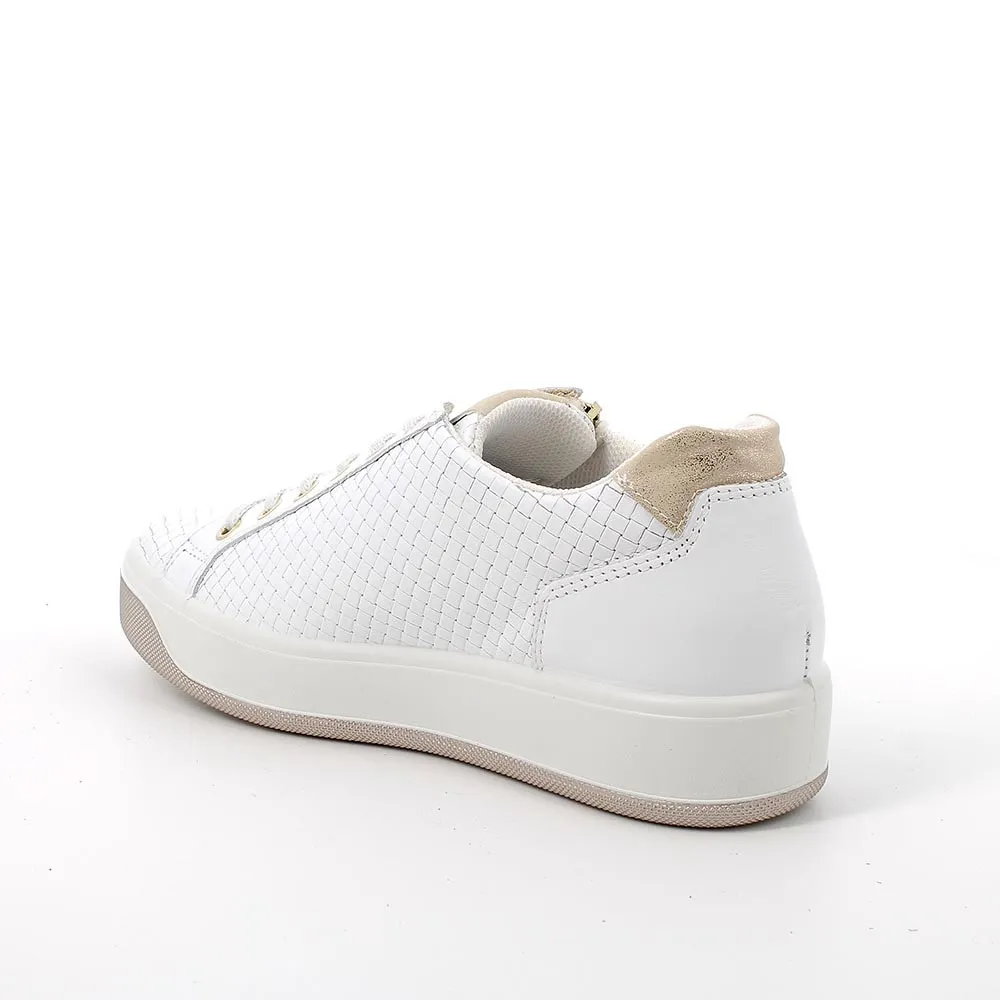 SNEAKERS IGI&CO DONNA PELLE/TESSUTO BIANCO 5658100