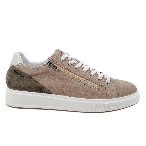 SNEAKERS IGI&CO UOMO SCAMOSCIATO/PELLE BEIGE 5632344