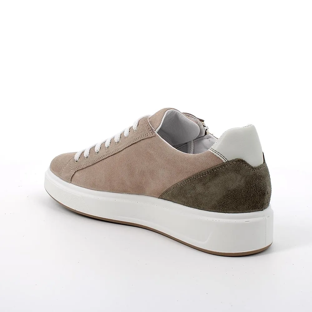 SNEAKERS IGI&CO UOMO SCAMOSCIATO/PELLE BEIGE 5632344