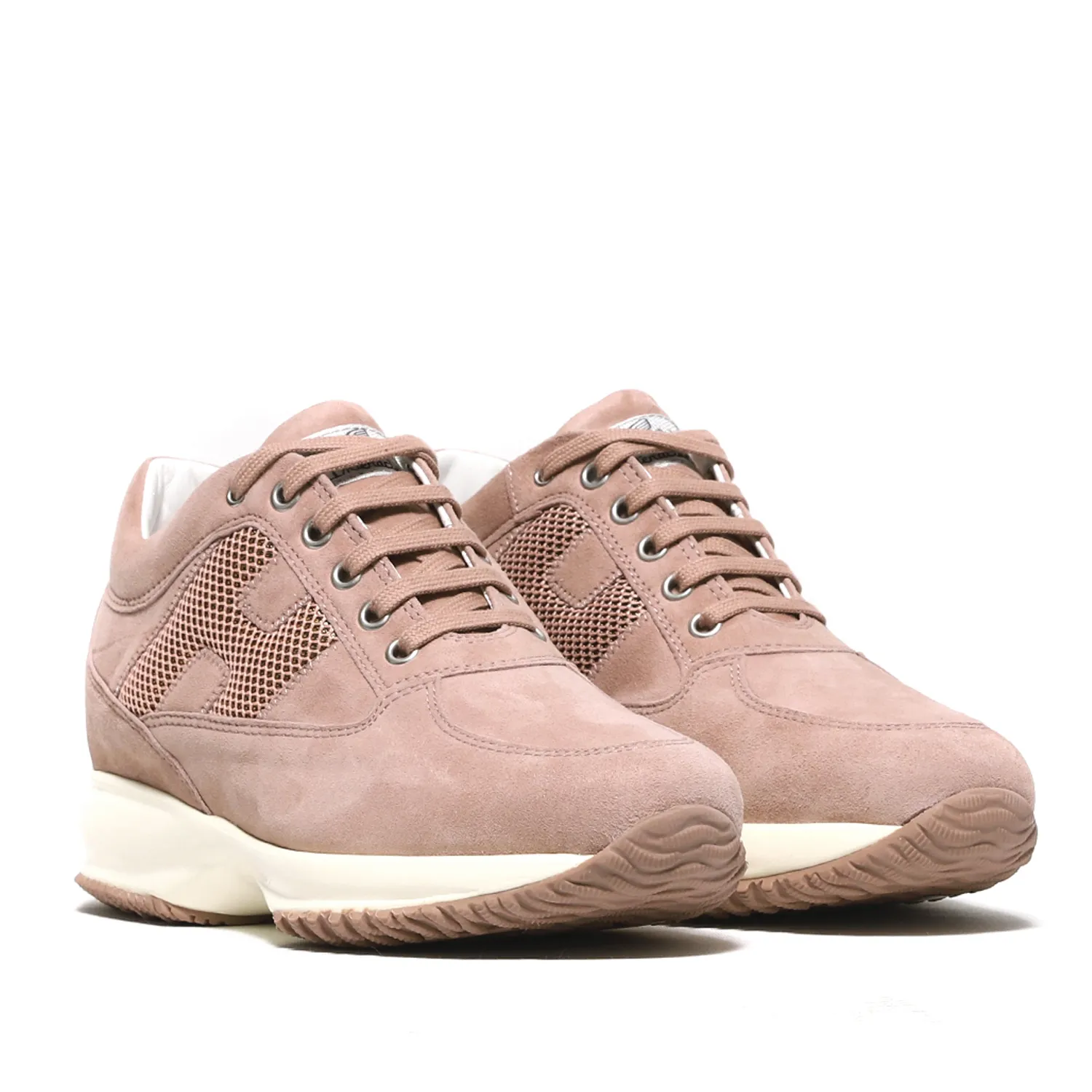 Sneakers Interactive in suede rosa