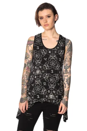 Teen Goth Cat Vest