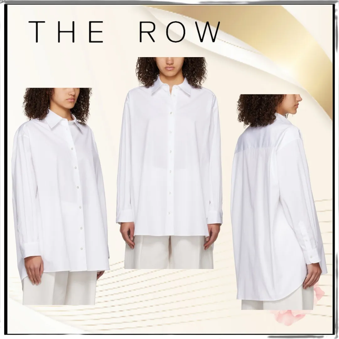 The Row  |Casual Style Long Sleeves Plain Cotton Office Style