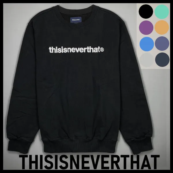 thisisneverthat  |Unisex Street Style Logo Sweatshirts