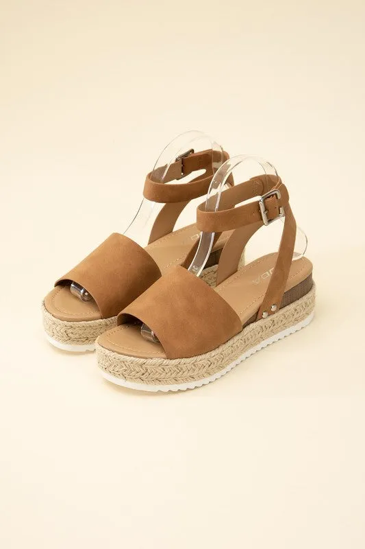 TOPIC ESPADRILLE ANKLE STRAP SANDALS