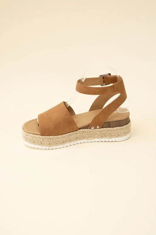 TOPIC ESPADRILLE ANKLE STRAP SANDALS