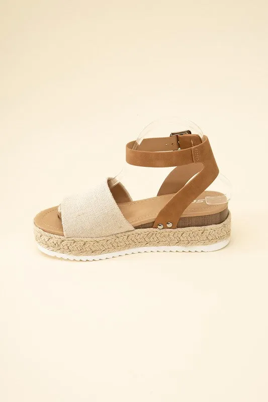 TOPIC ESPADRILLE ANKLE STRAP SANDALS