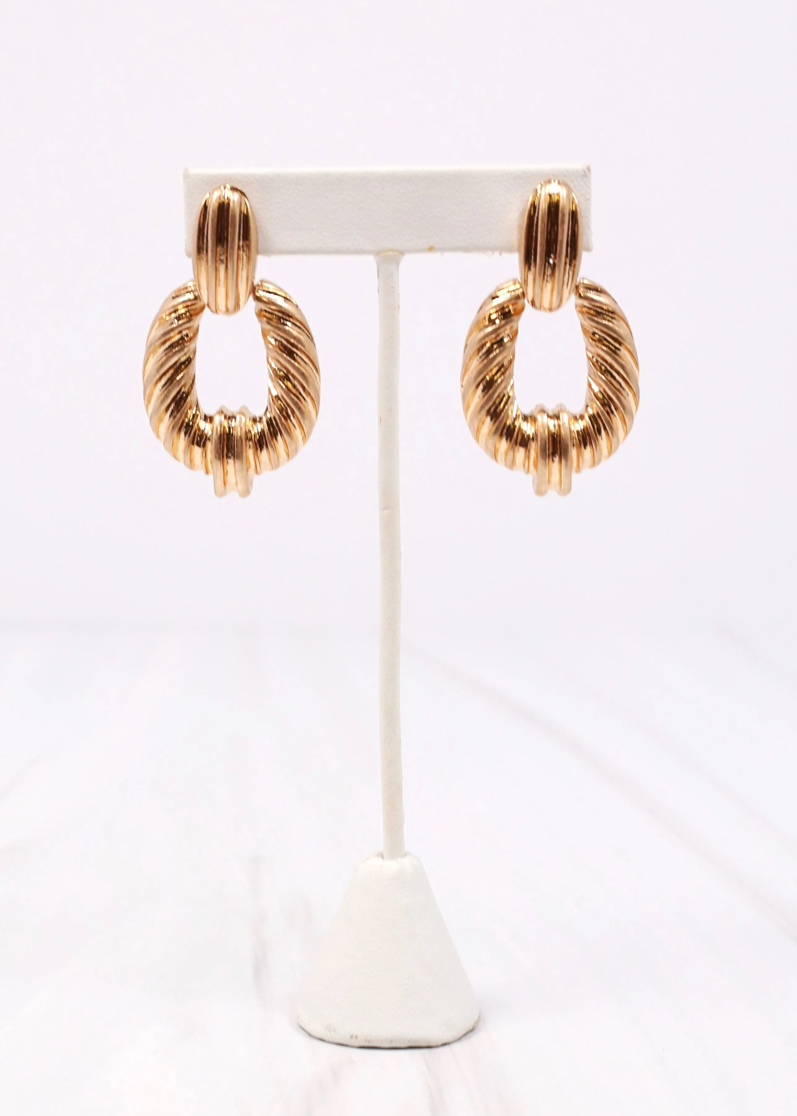 Vale Metal Drop Earring GOLD