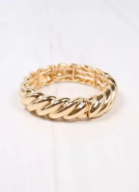 Vickery Twisted Stretch Bracelet GOLD