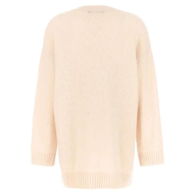 Weekend Max Mara  |Casual Style Nylon U-Neck Long Sleeves Plain Cotton