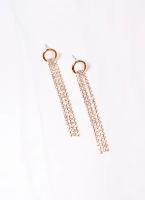 Wentworth CZ Fringe Earring GOLD