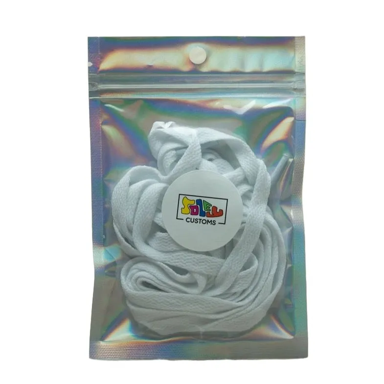 White Flat Shoe Laces