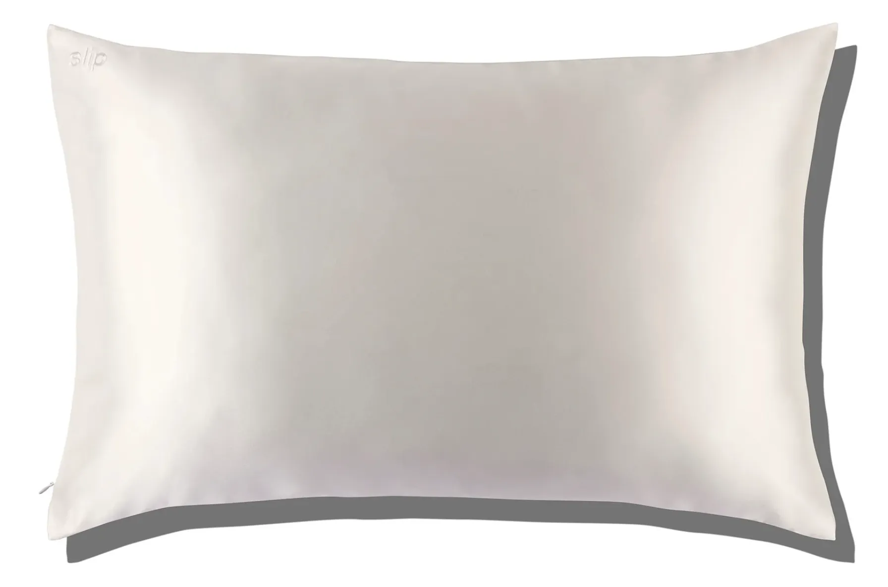 WHITE QUEEN ZIPPERED PILLOWCASE