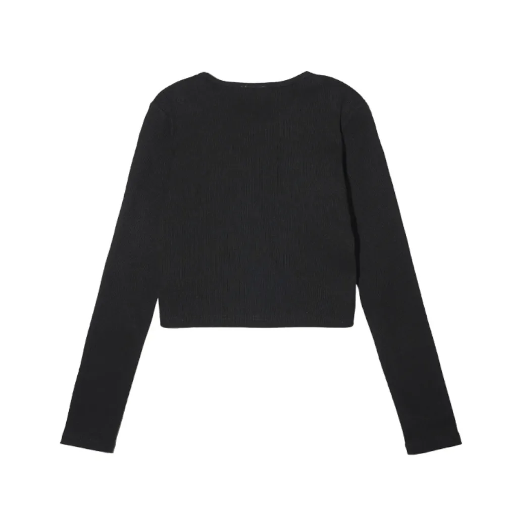 X-girl  |Casual Style Street Style Long Sleeves Plain Cotton