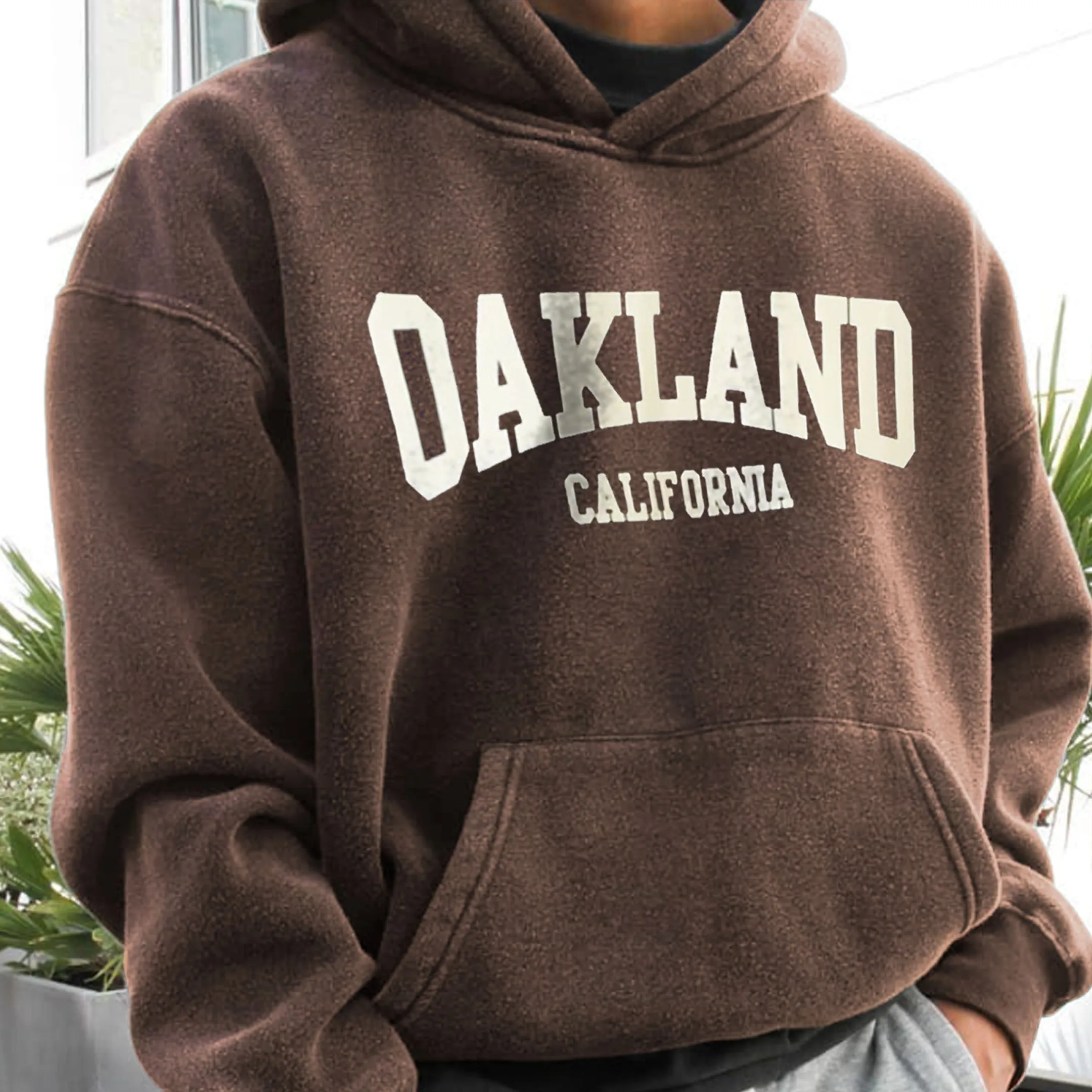 Xituodai - Retro Men's OAKLAND Casual Print Hoodie