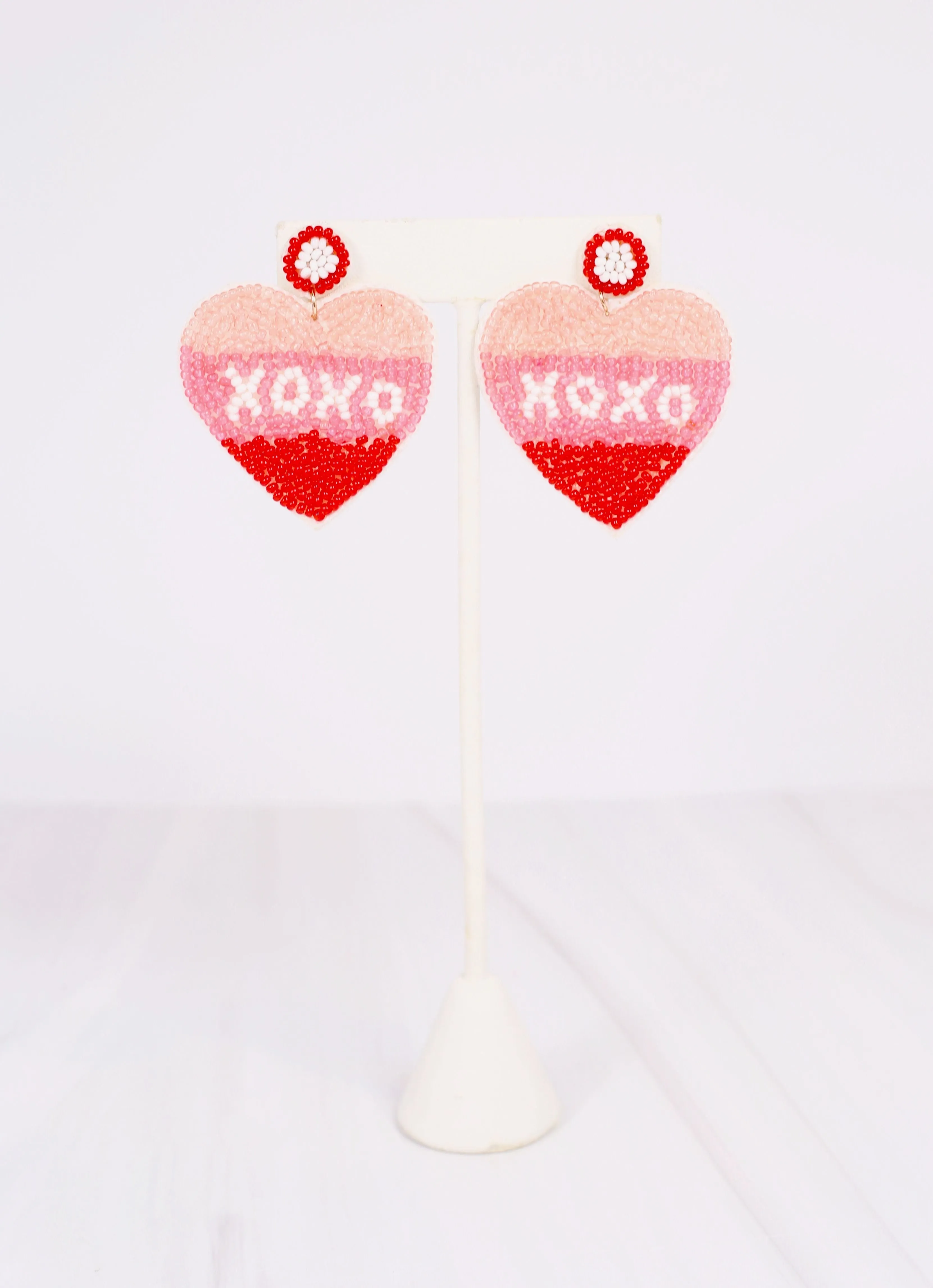 XOXO Ombre Heart Earring PINK MULTI