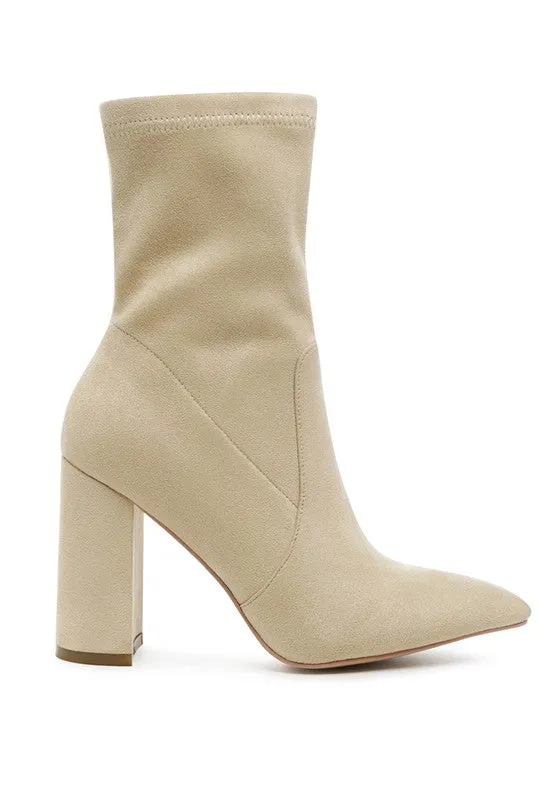 Zahara Pointed Block Heel Boot