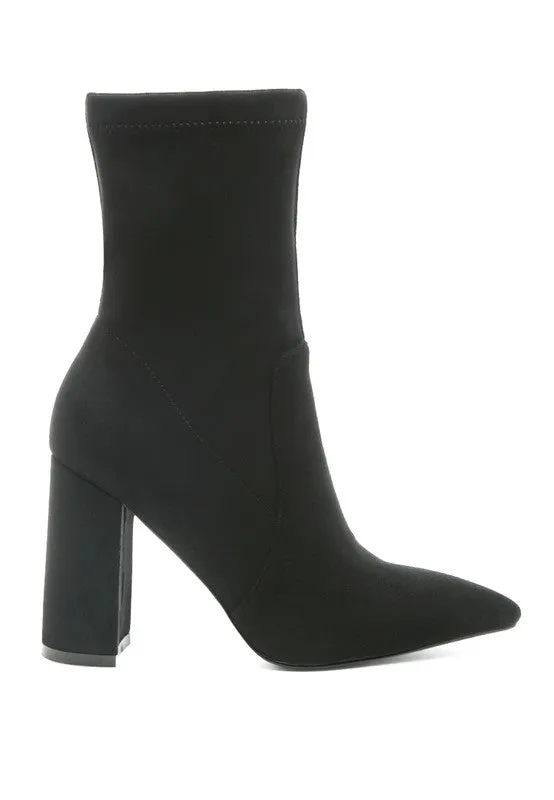 Zahara Pointed Block Heel Boot