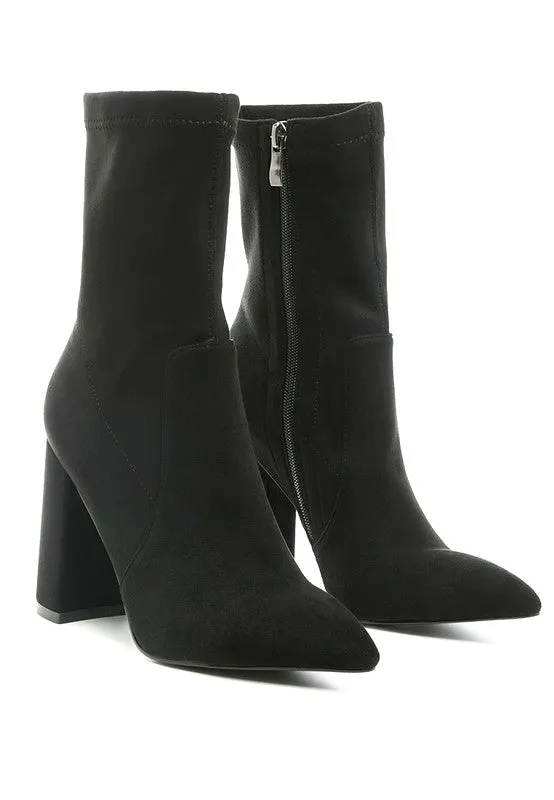 Zahara Pointed Block Heel Boot