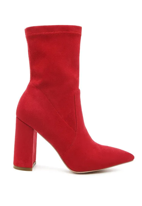 Zahara Pointed Block Heel Boot