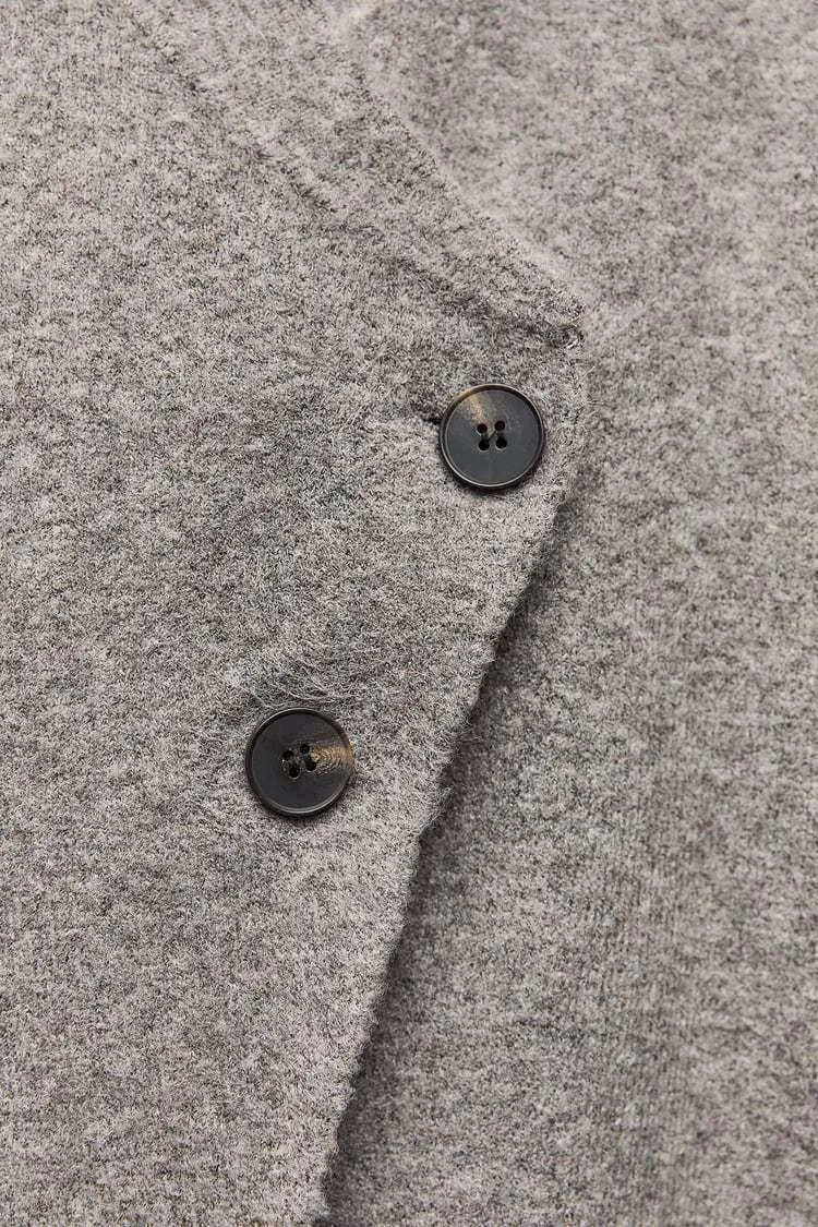 ZARA  |Casual Style Wool Long Sleeves Office Style Formal Style